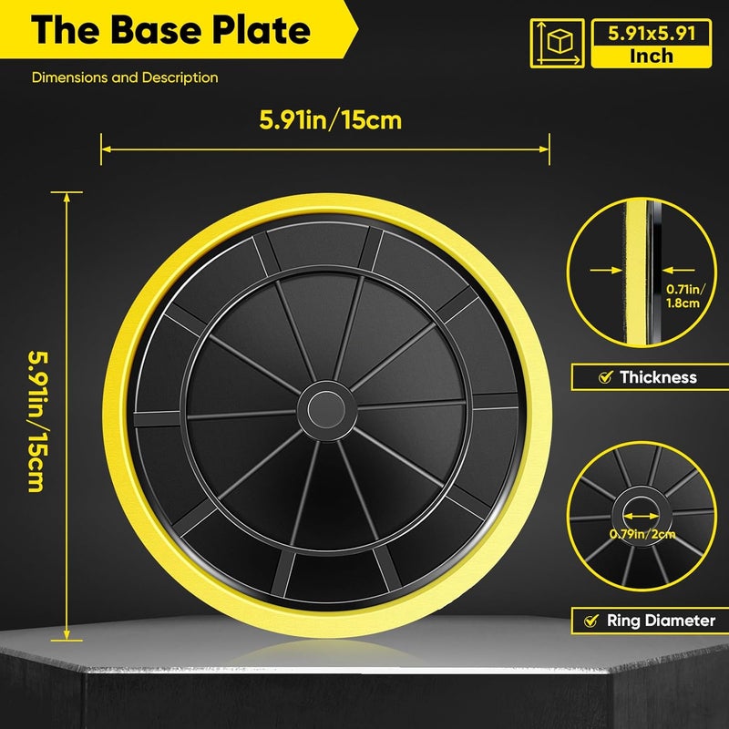 Saker 6 Inch Buffer Polishing Backing Plates - Backing Wheel Pad as Replacement for Buffing Polisher 2 Pack - Image 2